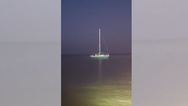 Einsatz auf der Oste: Segelboot läuft zwischen Sperrwerk und Mündung fest